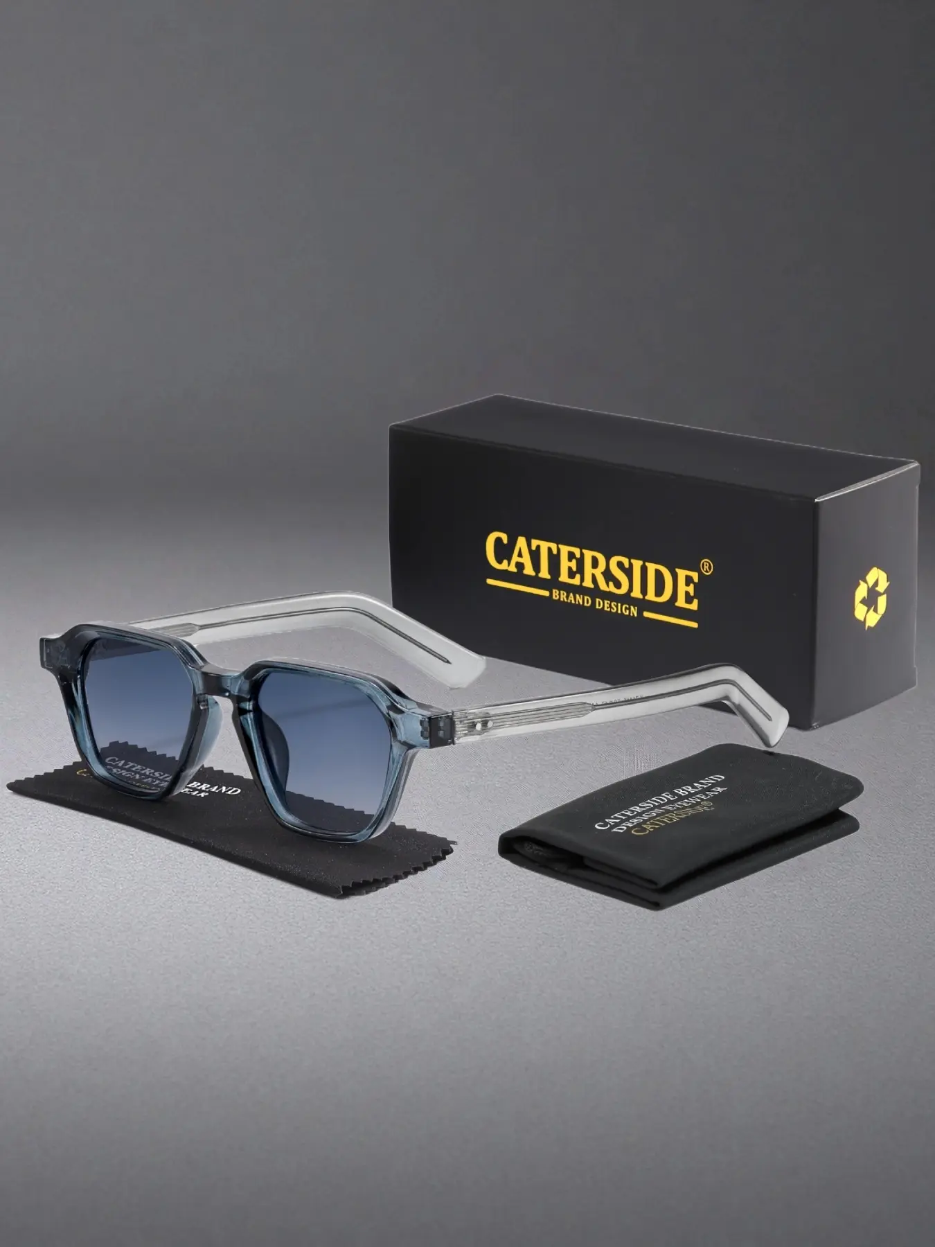 Unisex Square Frame Sunglasses, Uv400 Protection, PC Frame, Casual Style, Perfect for Beach Weddings, Parties, Driving, Outdoor Sports