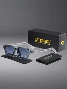 Unisex Square Frame Sunglasses, Uv400 Protection, PC Frame, Casual Style, Perfect for Beach Weddings, Parties, Driving, Outdoor Sports