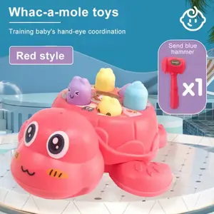 Whac-A-Mole Style Turtle Toy for Kids - Interactive Hand-Eye Coordination Game with Colorful Characters & Safe Hammer - Perfect for 3+ Year Olds - Enhances Motor Skills & Focus