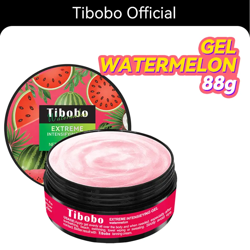[Tibobo Official] Intensifying Tanning Gel – Deep Brown Accelerator 100g | Moisturizing Olive & Aloe | Outdoor & Tanning Bed Safe