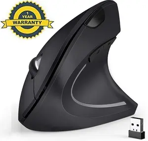 Ergonomic Mouse, 2.4G Optical Wireless Vertical Mouse with 6 Buttons - 3 Adjustable DPI 800/1200/1600 for Laptop, PC, Computer, Desktop, Notebook etc, Specially for Right-handers