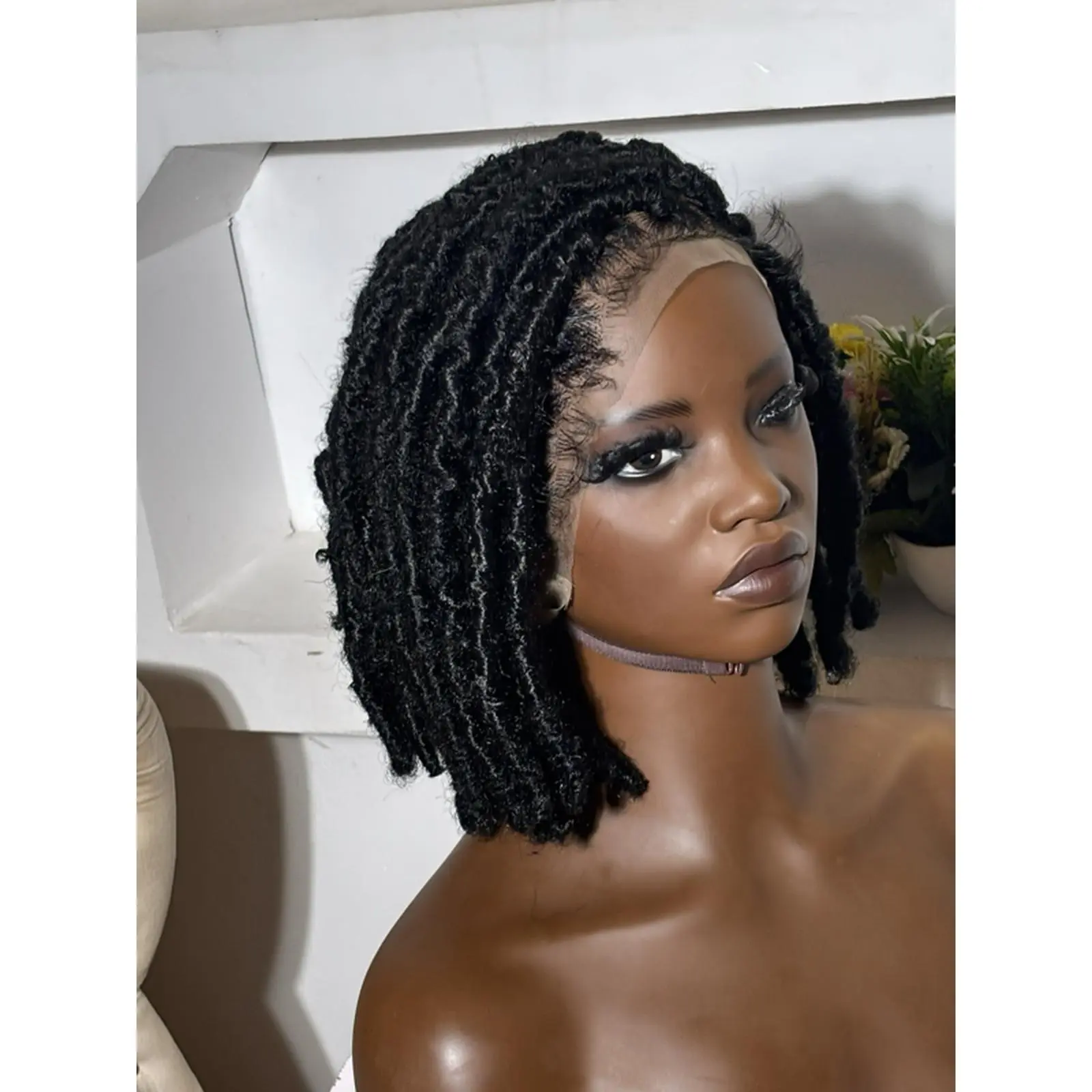 12” Bebe Black Faux Locs - Stylish and Versatile Hair Accessory for Everyday Wear