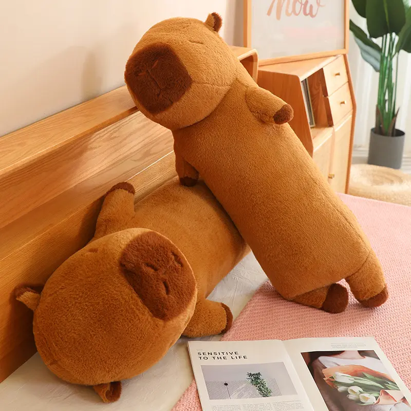 Giant Capybara Plush Pillow 90cm - Colorful Stone Soft Stuffed Animal Toy, Perfect Gift for Kids & Adults shops, Ages 12+, Plush Fabric tiktokshopspringglowup,summervibes