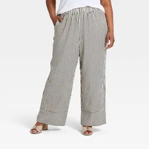 Women's Straight Leg Pull-On Pants - Ava & Viv