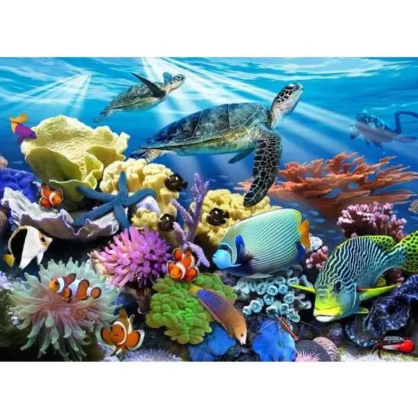 Ocean Turtles 200 Piece Puzzle -- Ravensburger, Jigsaw