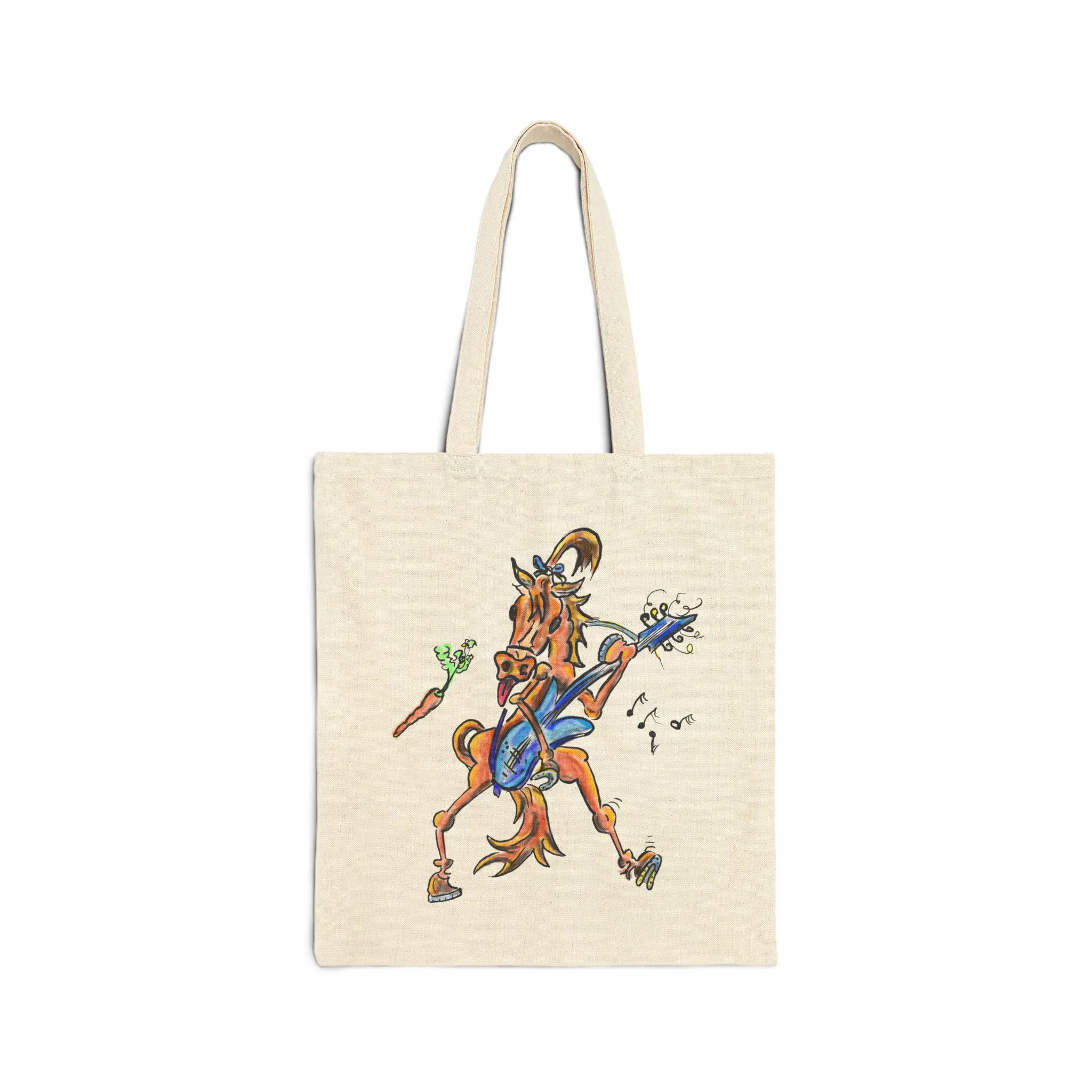 Rockin' Horse Music Tote Bag, Eco-Friendly Bag, Gift for Music Lovers, Festival Style, Equestrian Tote, Fun and Funky Bag, Beat It Design