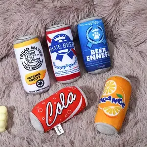 Dog  That Holds Beer Wine Bottles, Soft Plush Bottle Cover for Pets, Interactive Chew  with Sound, Durable Throwing Device for Dogs toys squeaky