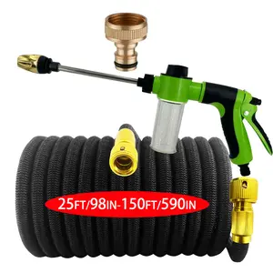 High Pressure Garden Hose, Expandable Magic Hose for Watering & Cleaning, Us3/4 Thread Sprinkler Head, Spray Device for Gardening, Portable Garden Hose