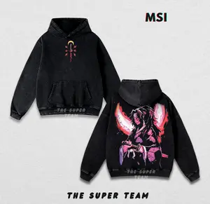 Demon Slayer Kokushibo Graphic Tee & Hoodie – Double Printed Oversized Vintage Washed Anime Top, Unisex Cotton Streetwear Gift for Otaku