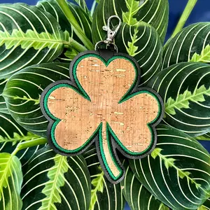 PinClover Portable Pin Display, Bag Charm, Enamel Pins, Purse Charm, Accessories, faux Leather, bag tag