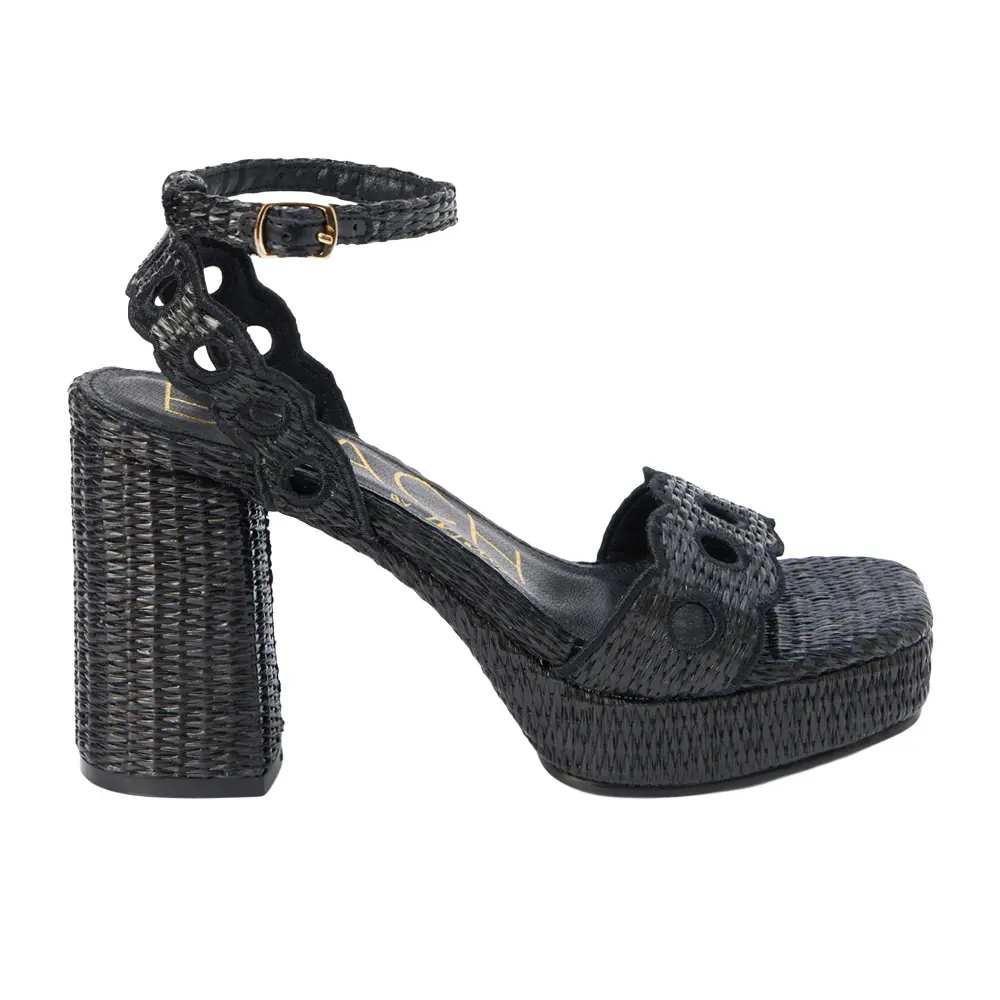 BEACH by Matisse Womens Moorea Block Platform Ankle Strap Casual Sandals Casual High Heel 3" & Up - Black