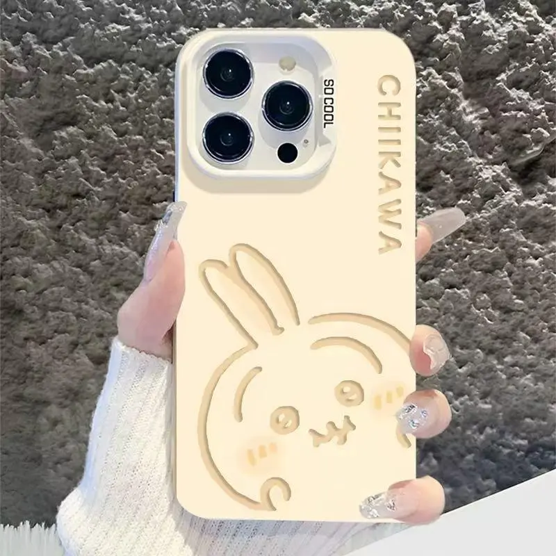 Cartoon Cute Couple Style C-Chiikawa Phone Case ,For iPhone 17 16 15 14 13  12 11 - The Fashionable Design Phone Case Best Christmas Gift For Fans! -  TikTok Shop