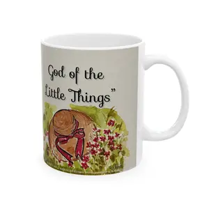 God of the Little Things Ceramic Coffee Mug by Artist F.J. Malachi