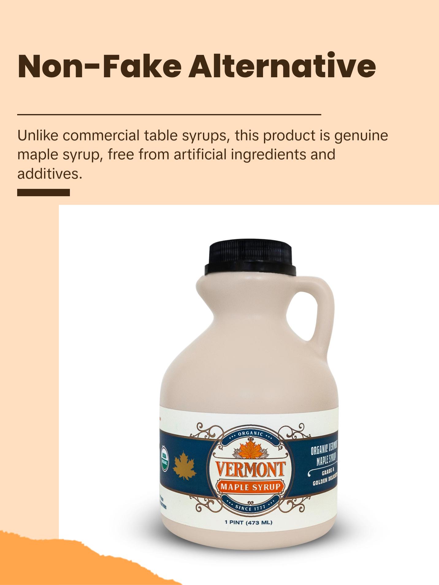 Golden Organic Vermont Maple Syrup - Jug