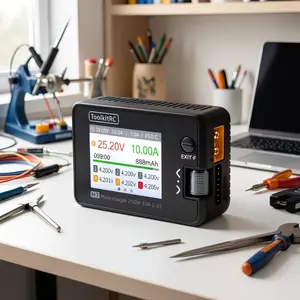 ToolkitRC M7 Cell Checker 32 Bit Battery Multi-Checker PWM Output PPM SBUS Readout for Lipos ESC Servo Tester Tool Multi Tool with USB-C Fast Charging outdoorfun