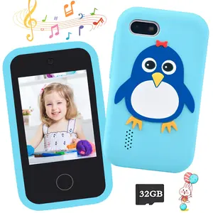2025 New Kids Smart Toy Phone, Penguin Toy Phone, Learning Entertainment Tablet, 2.8 Inch Touch Screen with Dual Camera Games Music, 1080P Video Recording Function, Christmas Thanksgiving Birthday Surprise Gift, Learning Gift