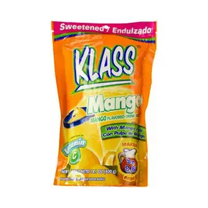 18x Klass Powder Mango - Drink Mix Water Enhancer Flavoring Instant Refreshing Beverage Hydration Supplement Fruit Juice Sachet Packets Bulk Wholesale Bundle Lot Kitchen Pantry Supplies Party Refreshment 14.01oz 18ct 18 Count