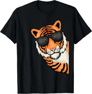 100% Cotton Tiger Lover Kids Tiger Men Wildcat Tiger T-Shirt