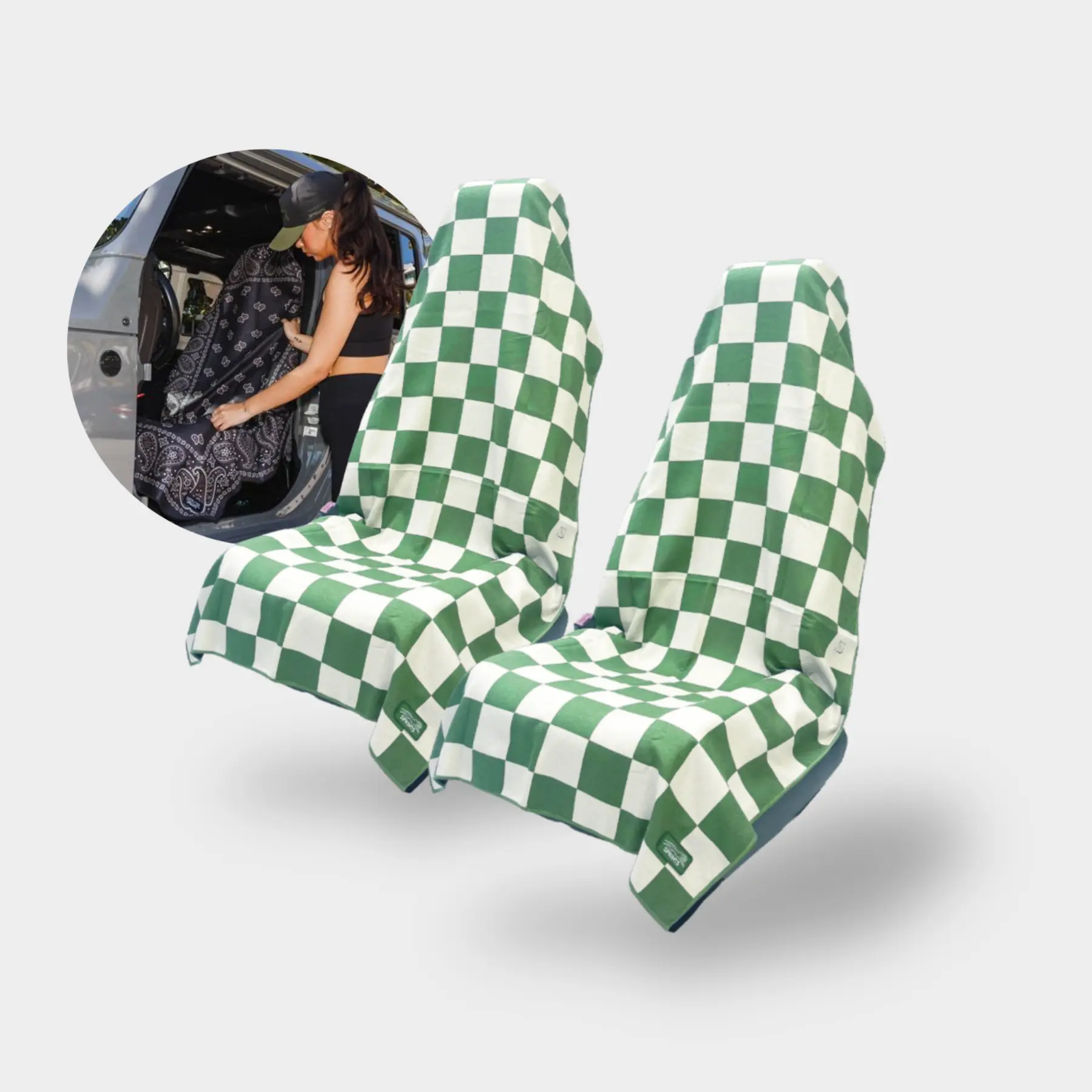 Sets of 2: Car Seat Cover Towels! Car Seat Protectors, Universal Fit, Sweat Protection, Dirt Protection, Pet Friendly, Gym Accessories, Beach Essentials, Travel, Quick Dry, Machine Washable, Automotive Interior Accessories, Truck, SUV, Sedan