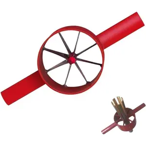 Splitter 8 Cut, Steel  Splitting Tool Suitable for  Diameter Up to 5 inch, Manual  Dividing  Into 8 count, Upgrade  Lengthened Handle for Efficient