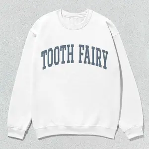 Tooth Fairy Sweatshirt Collegiate Crewneck Sweater Unisex Grey