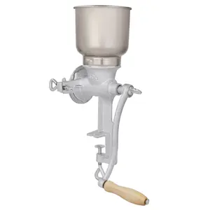 500# Home Use Hand Cranking Operation Grain Grinder Silver 500# Home Use Hand Cranking Operation Grain Grinder Silver