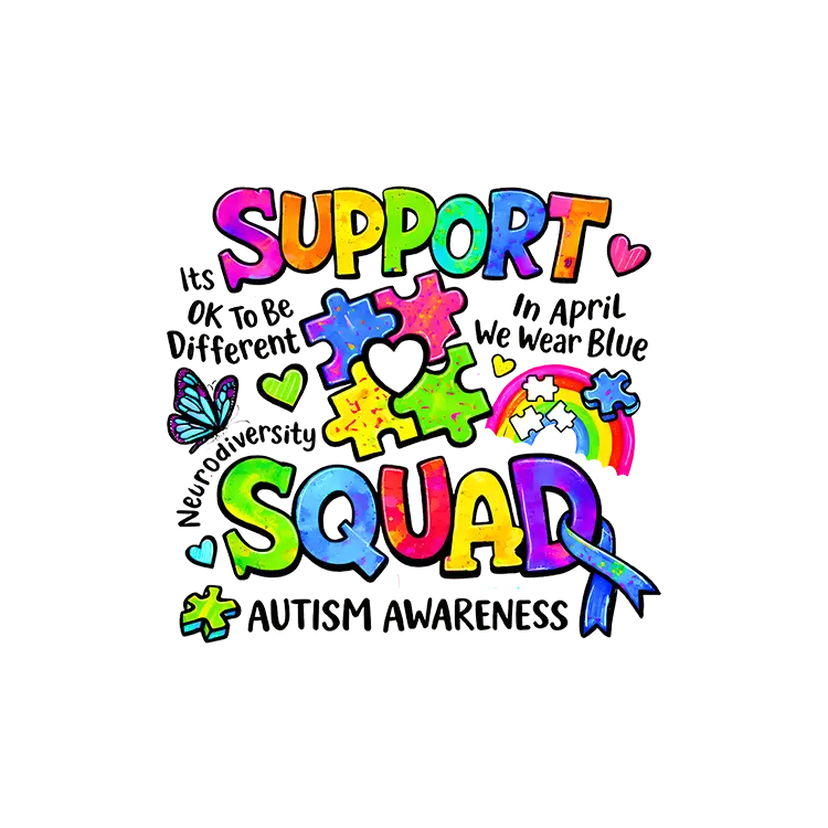 AUS34 Support Squad Autism Awareness 