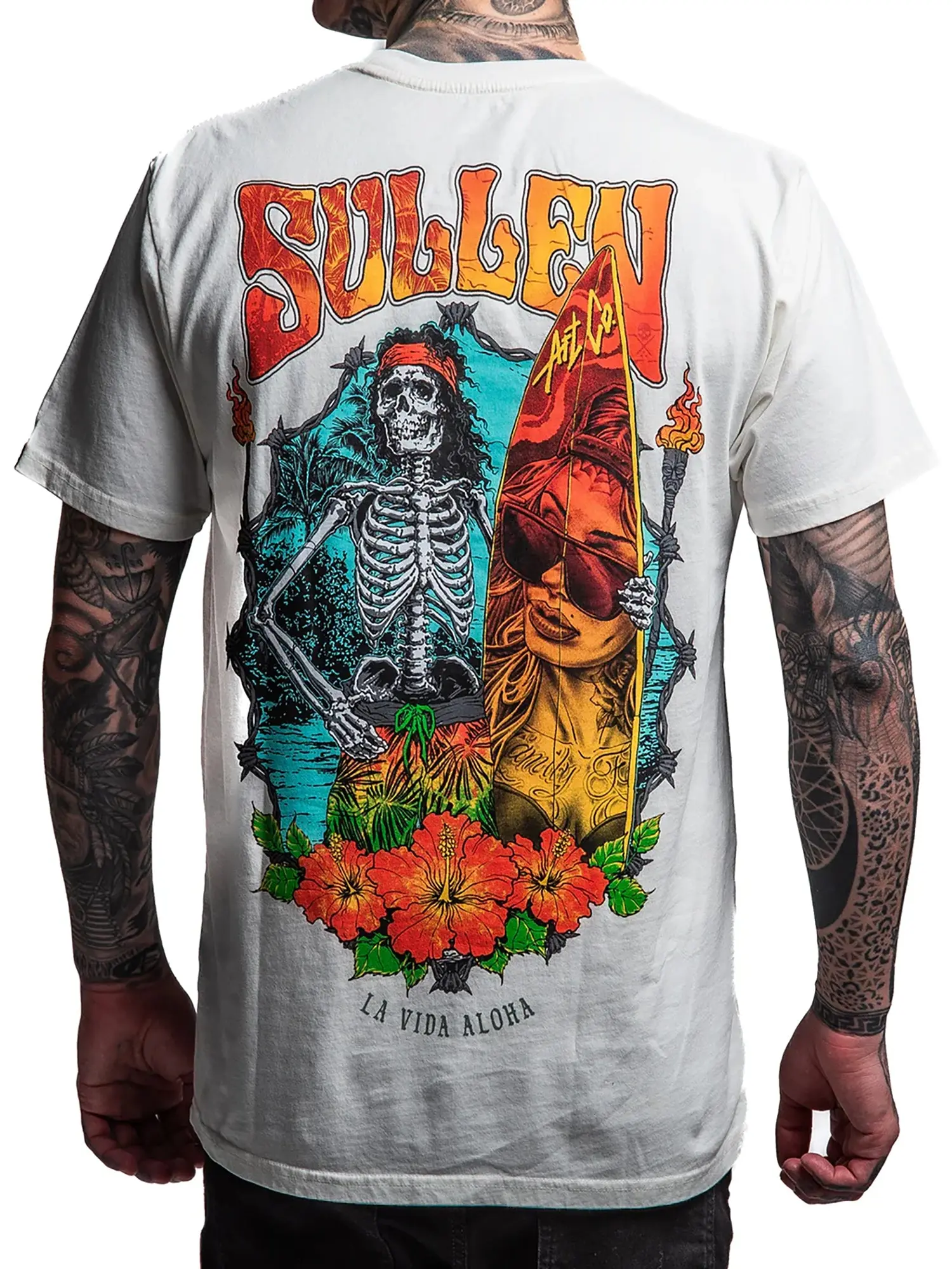 Sullen Men's La Vida Aloha Premium Tee - Antique White