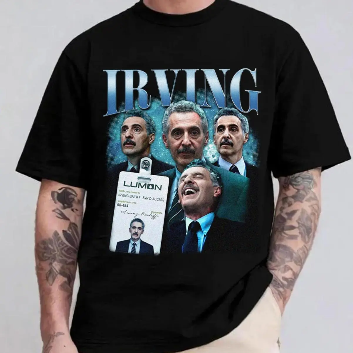 Severance Irving B Shirt, Severance Graphic Tee, Vintage Style Unisex Cotton Graphic Tee, Gift for TV Lover, Lumon, Macrodata