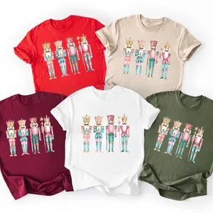 Comfort Colors Nutcracker Christmas Shirt, Women's Holiday Tee, Watercolor Holiday Tshirt, Holiday Party Gift, Festive Christmas Sweatshirt