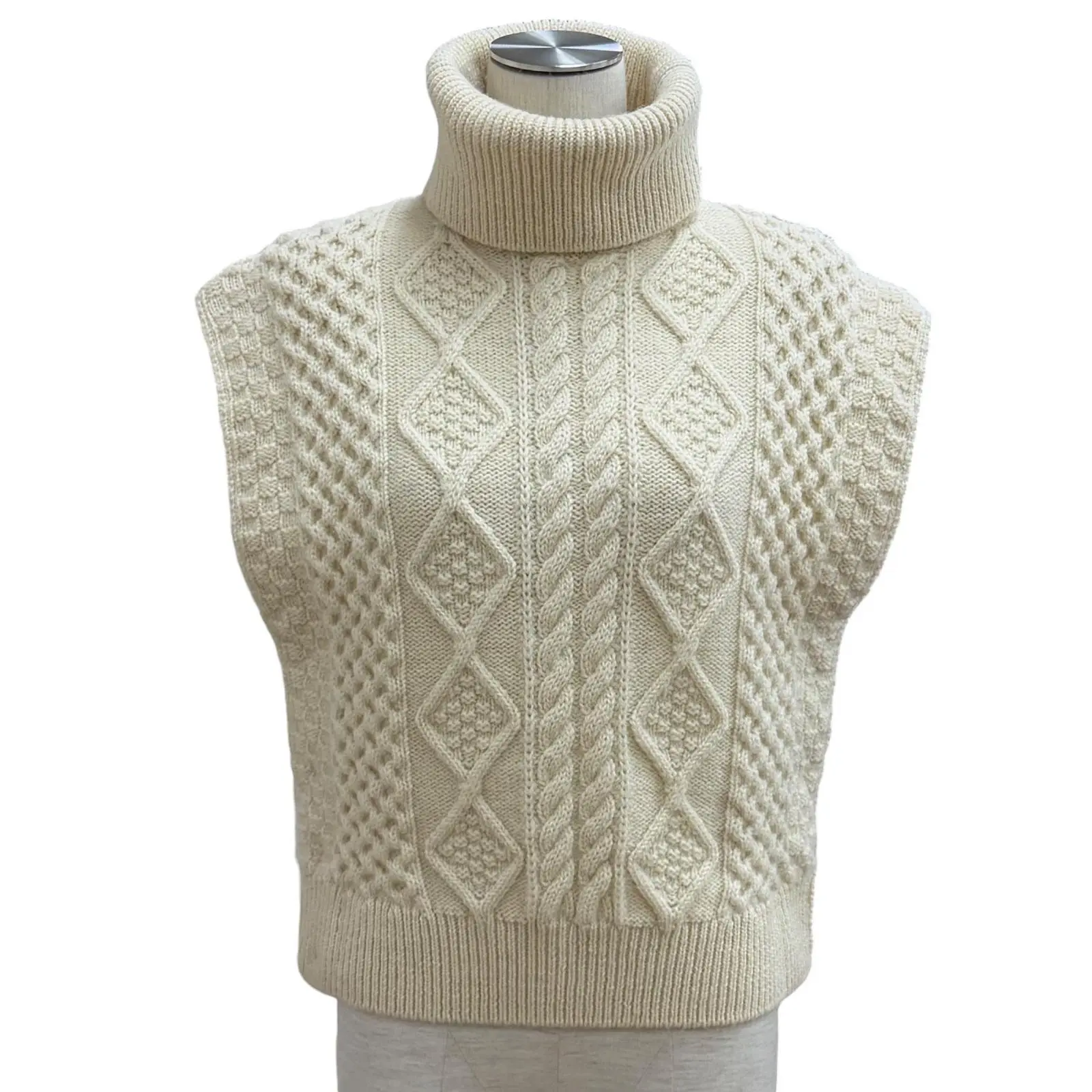 Pre-owned Yves Saint Laurent Wool Small Leather Goods Saint Laurent Paris Turtleneck Sweater