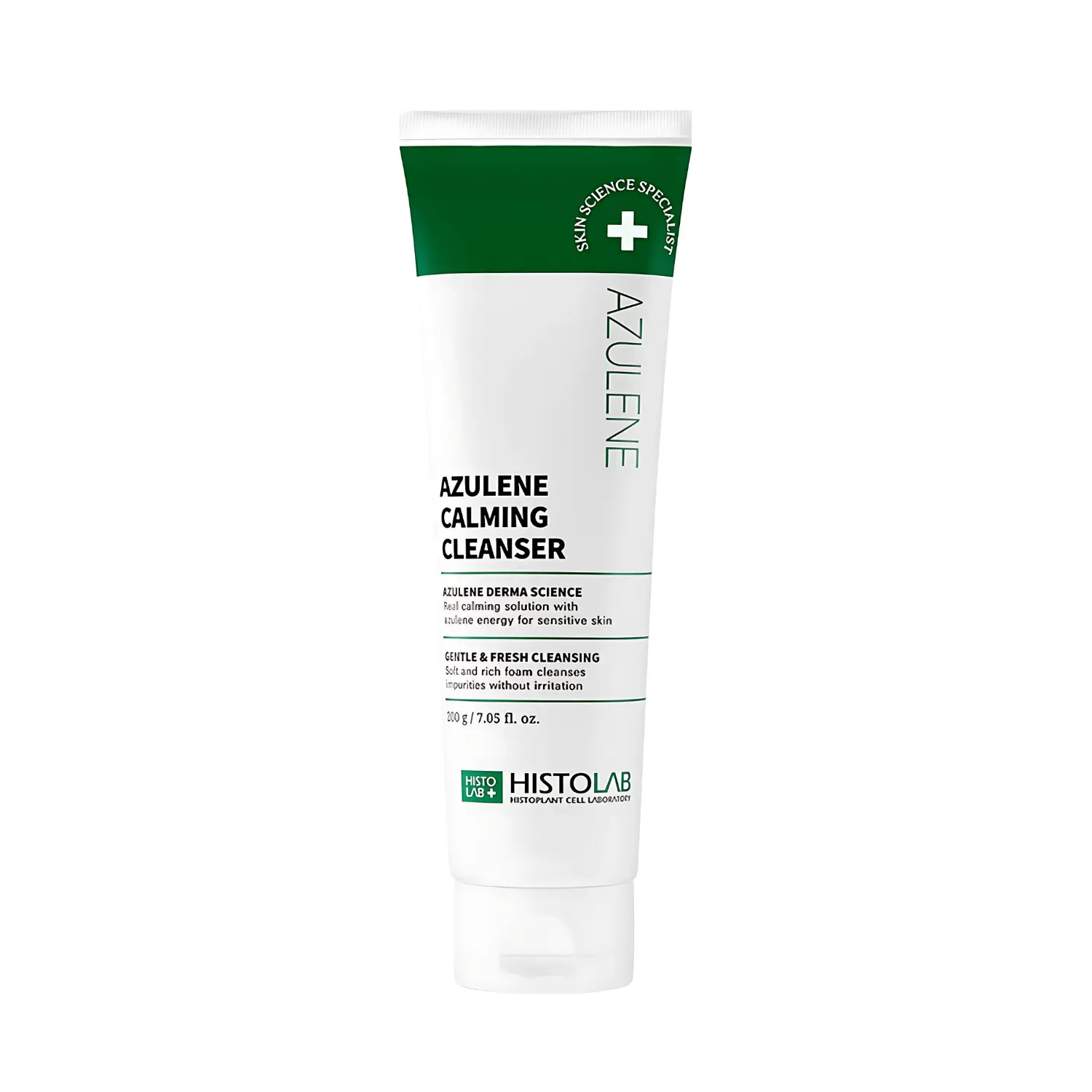 HISTOLAB Azulene Calming Cleanser 200g - Micro-Whipped Foam Cleanser for Gentle Effective Removal of Impurities Soothes Sensitive Irritated or Dry Skin