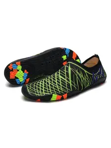 Unisex Colorblock Water Shoes, Quick Drying Barefoot Sports Shoes, Comfortable Lightweight Design Water Shoes for River Beach Swimming Pool Hiking