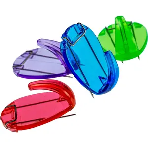 Cubicle Hooks Assorted Translucent Colors Pack of 5 (30181)