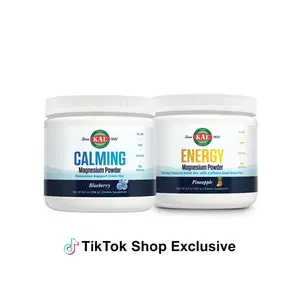 Morning & Night Magnesium Regimen - Energy Magnesium Powder (Pineapple), Calming Magnesium Powder (Blueberry)