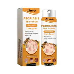 Ximonth Psoriasis Spray with Bee Venom Chamomile & Mint Extract for Cool Itch Relief Skin Care 20ML - Moisture