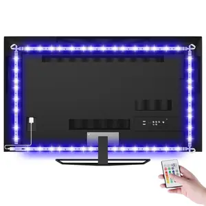 Culmining TV Led Backlight,6.56ft Led Light Strip for 30-50in TV,RGB USB LED Lights with Remote & 16 Color Changing Lighting for HDTV,Gaming Room Decor