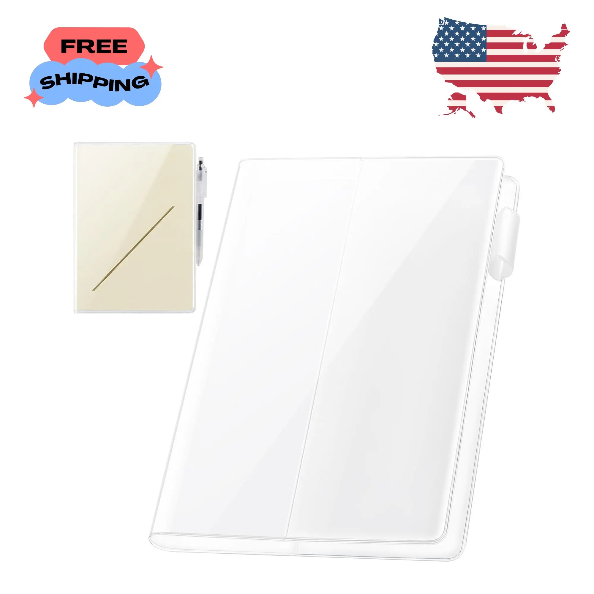 Clear Cover for Hobonichi A5 Size Planner- 13.1x8.8 Inches