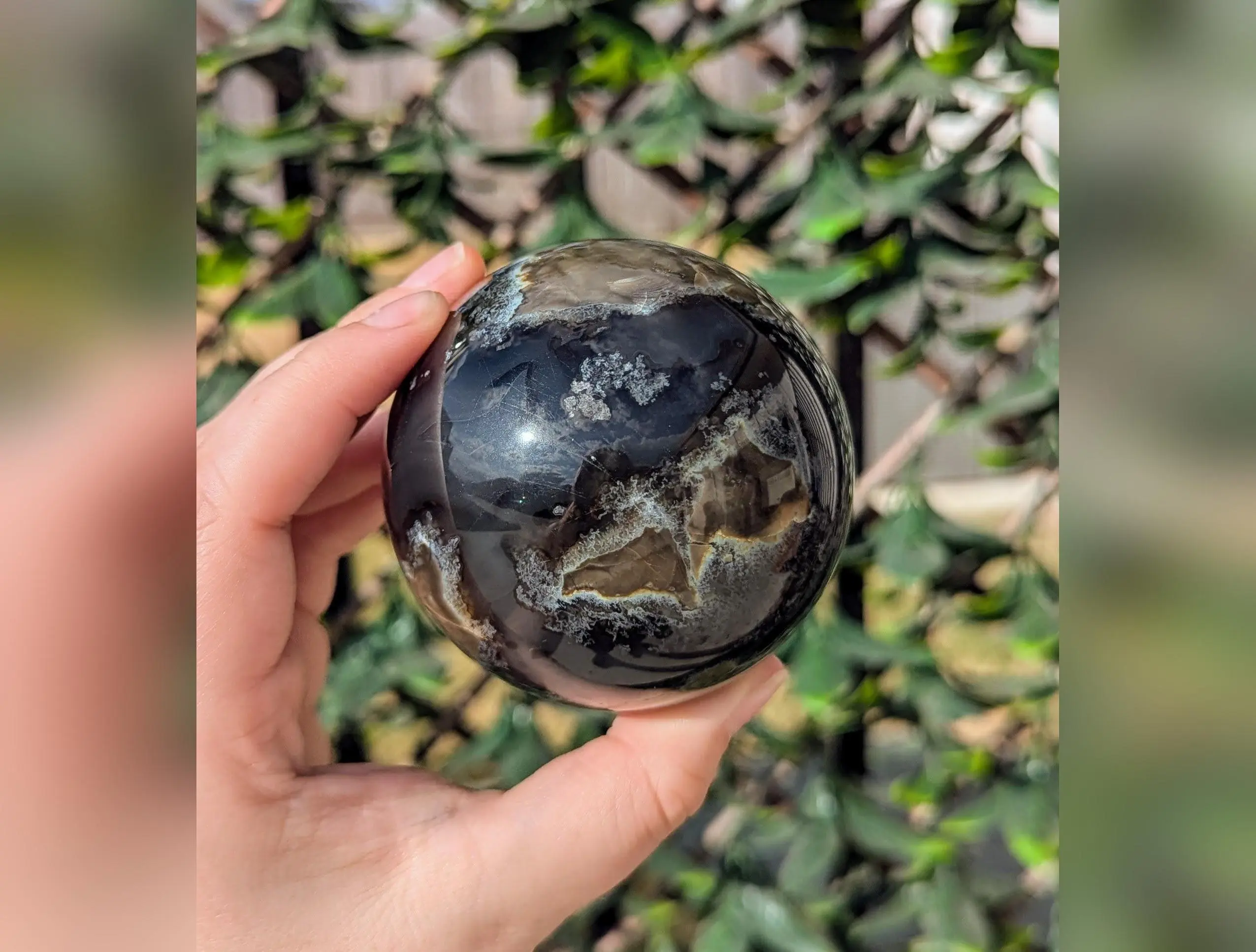 UV-Reactive Volcano Agate Spheres | Stone of Transformation, Grounding & Protection
