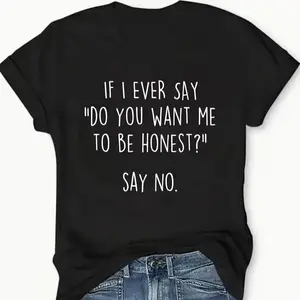 Plus Size, Women's Plus Size Oversized "Refuse" Graphic T-Shirt - Casual Short Sleeve Round Neck Blouse, Machine Washable Casual Attire with Slogan, Comfortable Loose Fit for all Body Types (Local Fast Delivery)