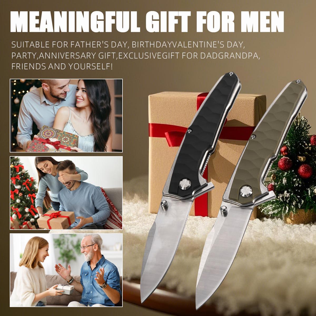 Sleek EDC Folding Knife, Reliable Outdoor Gear for Camping & Bushcraft