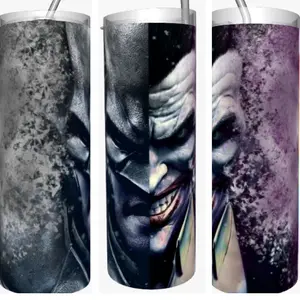 Batman and Joker 20oz sublimation tumbler