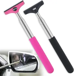 2 Pack Retractable Car Mirror Wiper -Side Mirror Wiper for Rain & Fog - Universal Car Accessory