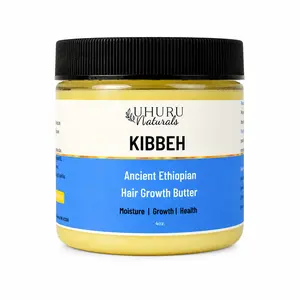 UHURU NATURALS Traditional Ethiopian Kibbeh Hair Butter - Herbal Clarified Butter Treatment for ALL hair Types Straight, Dry, Curly & Textured Hair (Ancient Ritual Inspired) Boosting Deep Moisture, Softness, Shine & Healthier Appearance