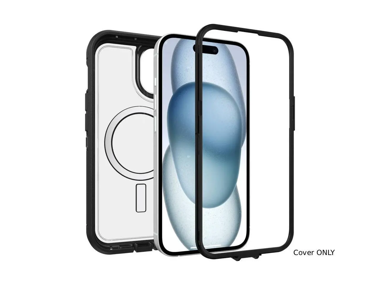 OtterBox Defender Pro XT Clear MagSafe Case for iPhone 3/14/15/16E/17E - Dark Side - 77-98196
