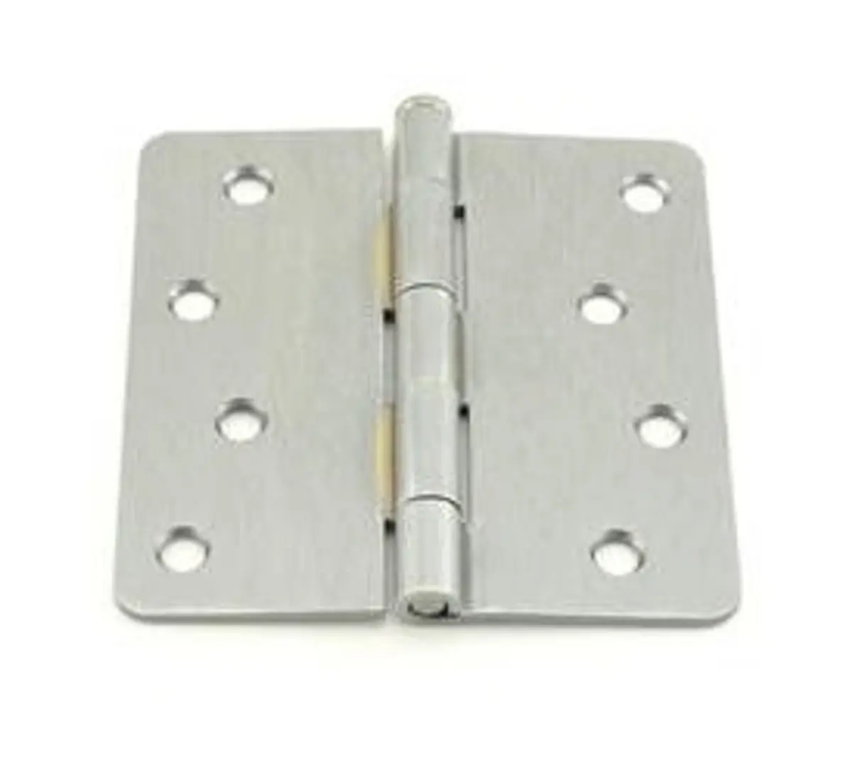 212 MAIN Hager Full Mortise Residential Plain Bearing Hinge, 4x4 in, 0.25 in Radius, Satin Chrome Steel, Square Shape, for Residential Use