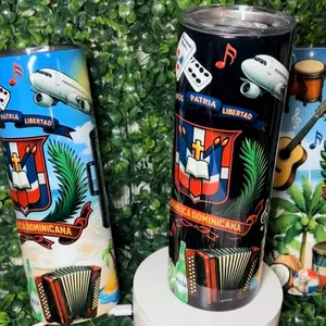 Dominican Tumbler  20oz | Vaso Cultural RD | Regalo Dominicano Personalizable