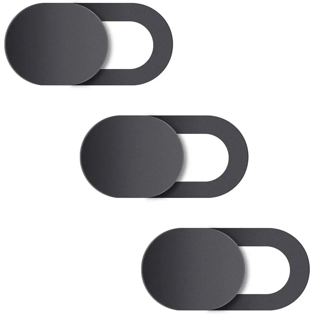 PrivacyPatch (Set of 3) Camera Cover Slide, Ultra-Thin Webcam Cover Slide Compatible for Laptop Desktops, Macbook, PC, Tablet, Cell Phone and More Accessories -Protect Your Privacy Security (3-Pack) Natipo