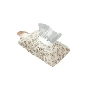 Hanging Floral Wet Wipes Bag Beige All Over Print Textured Pattern Lightweight Portable Tissue Organizer for Strollers Travel Friendly Storage Pouch for Home Daily Use