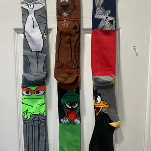 Tooned premium socks $7. Per pair, new. Menswear Comfy Cotton Scooby Duck   Flash sale.  5 pairs $25.  Save $10.  Now through March 25 2024. Outfit Plain